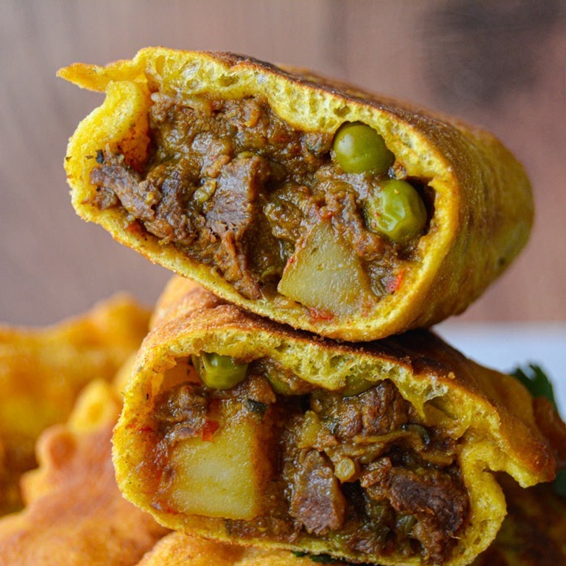 Caribbean Beef and Potato Pasty (Trinidad Aloo Pie)