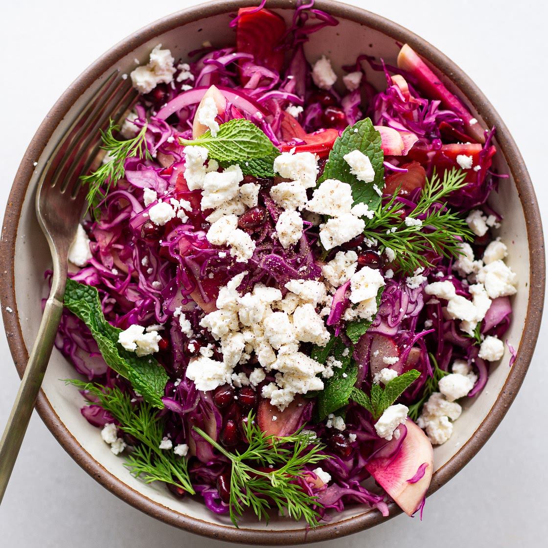 Pink Salad with Agrodolce Beets