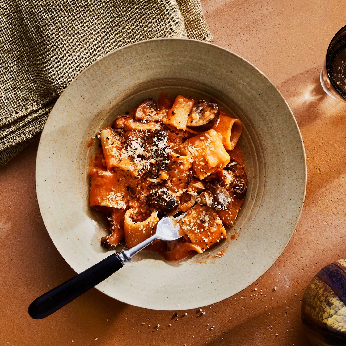 Pasta With Creamy Mushroom Ragù