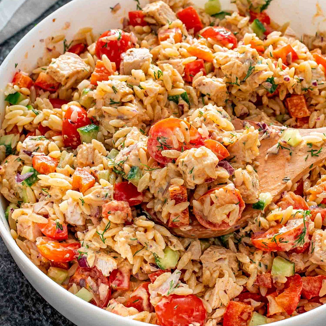 Chicken Orzo Pasta Salad