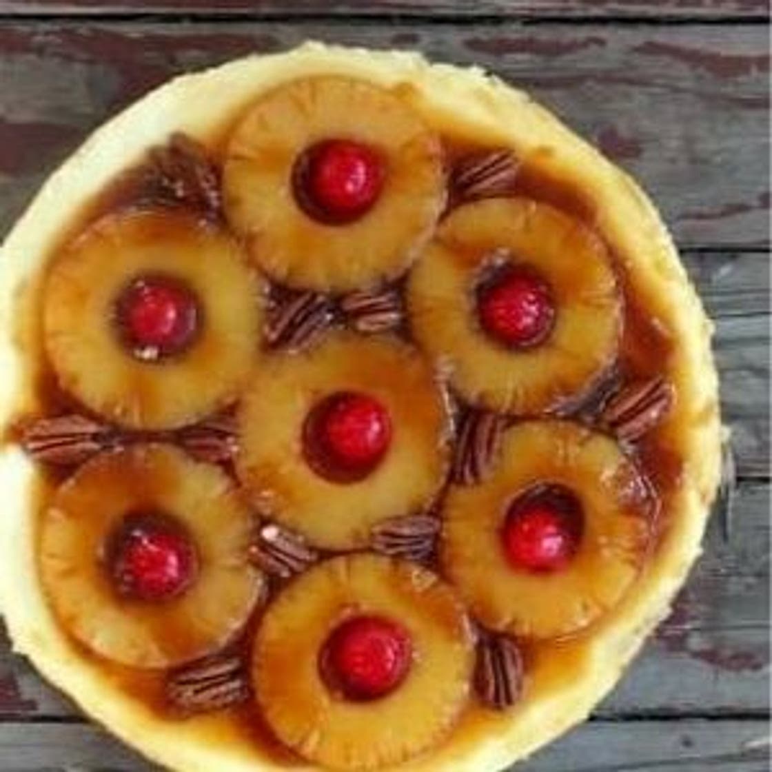 Pineapple Upside Down Cheesecake