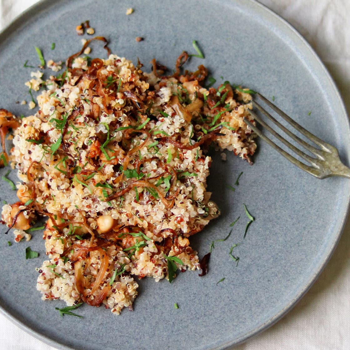 Quinoa Chickpea Biryani