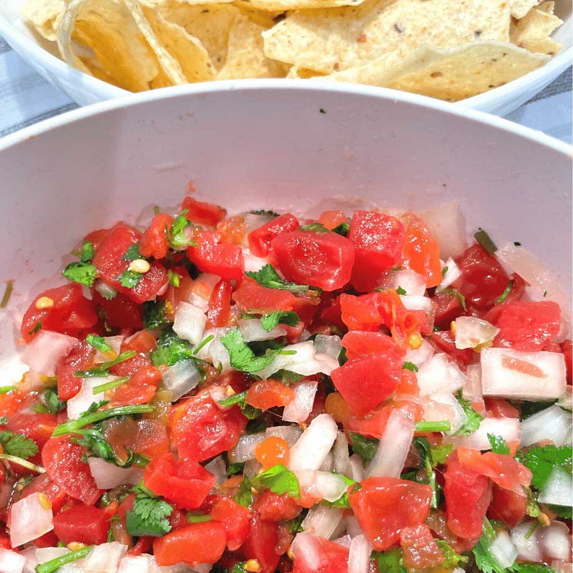 Pico de Gallo using Canned Tomatoes