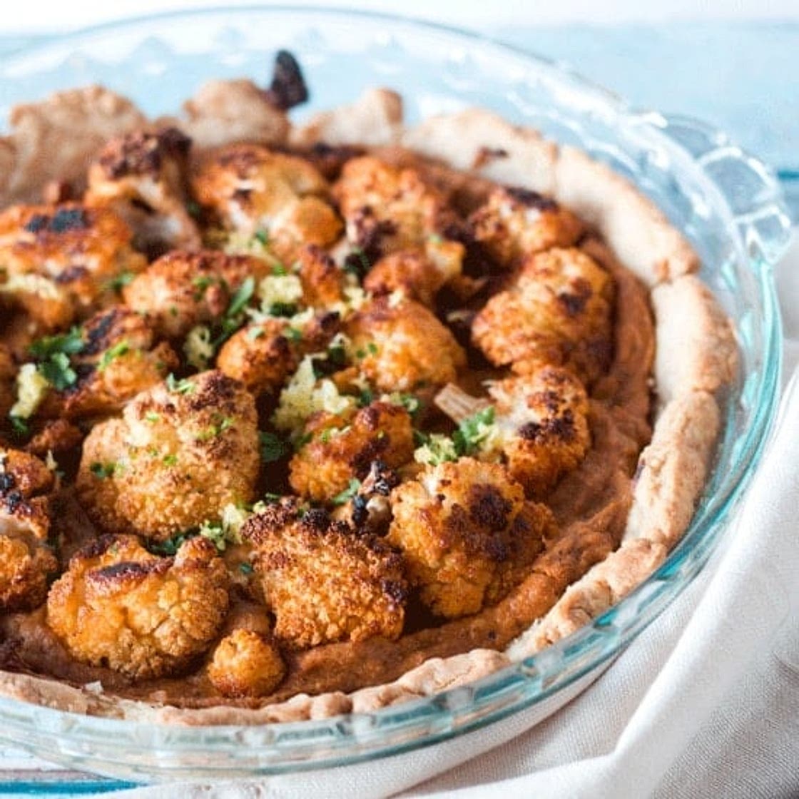 Roasted Cauliflower Tart