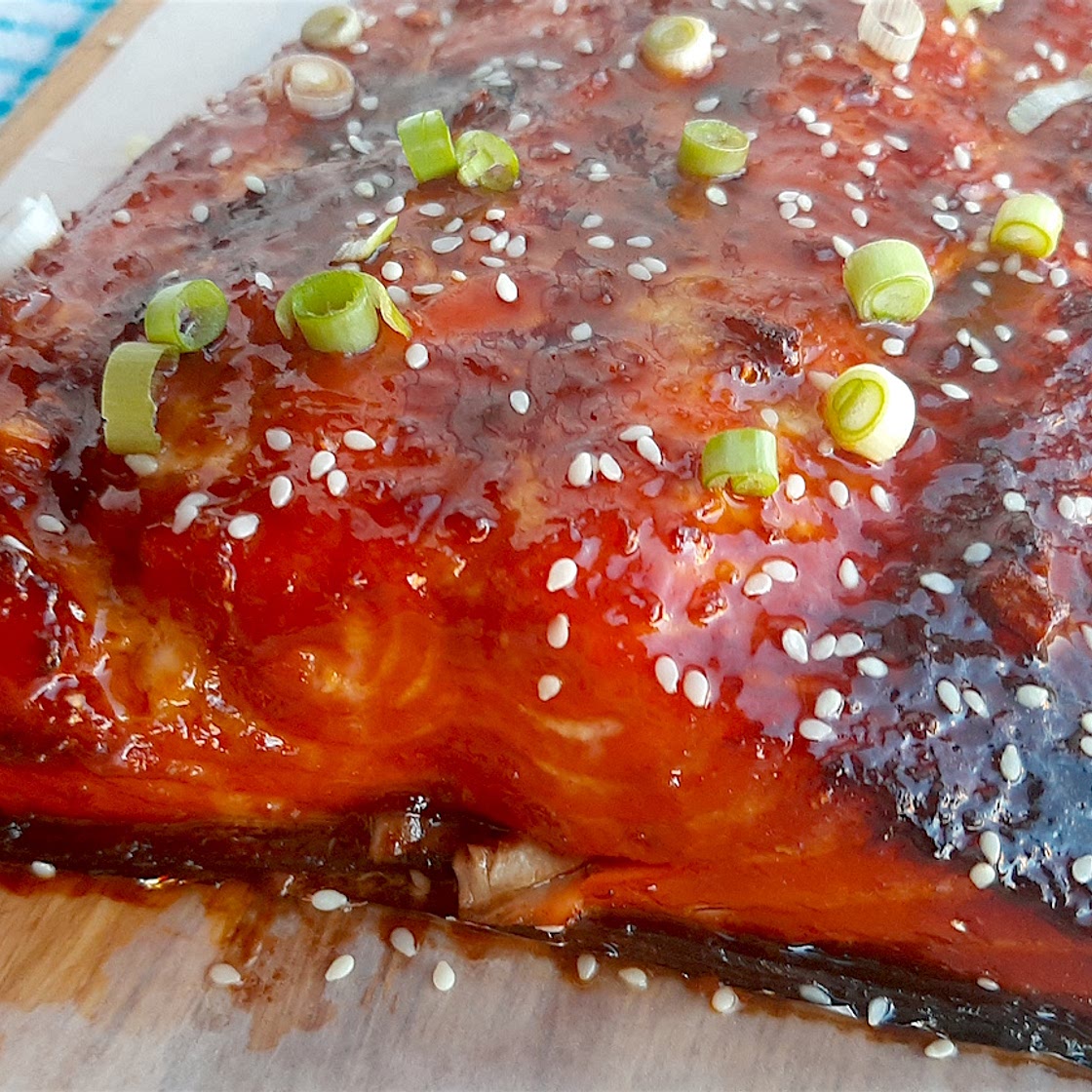 Honey Wasabi Glazed Salmon