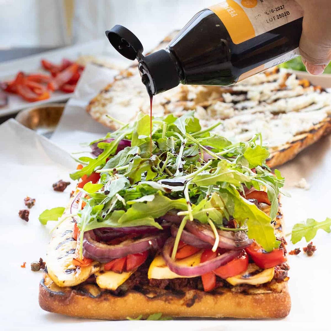 Grilled Vegetable and Tapenade Sandwich