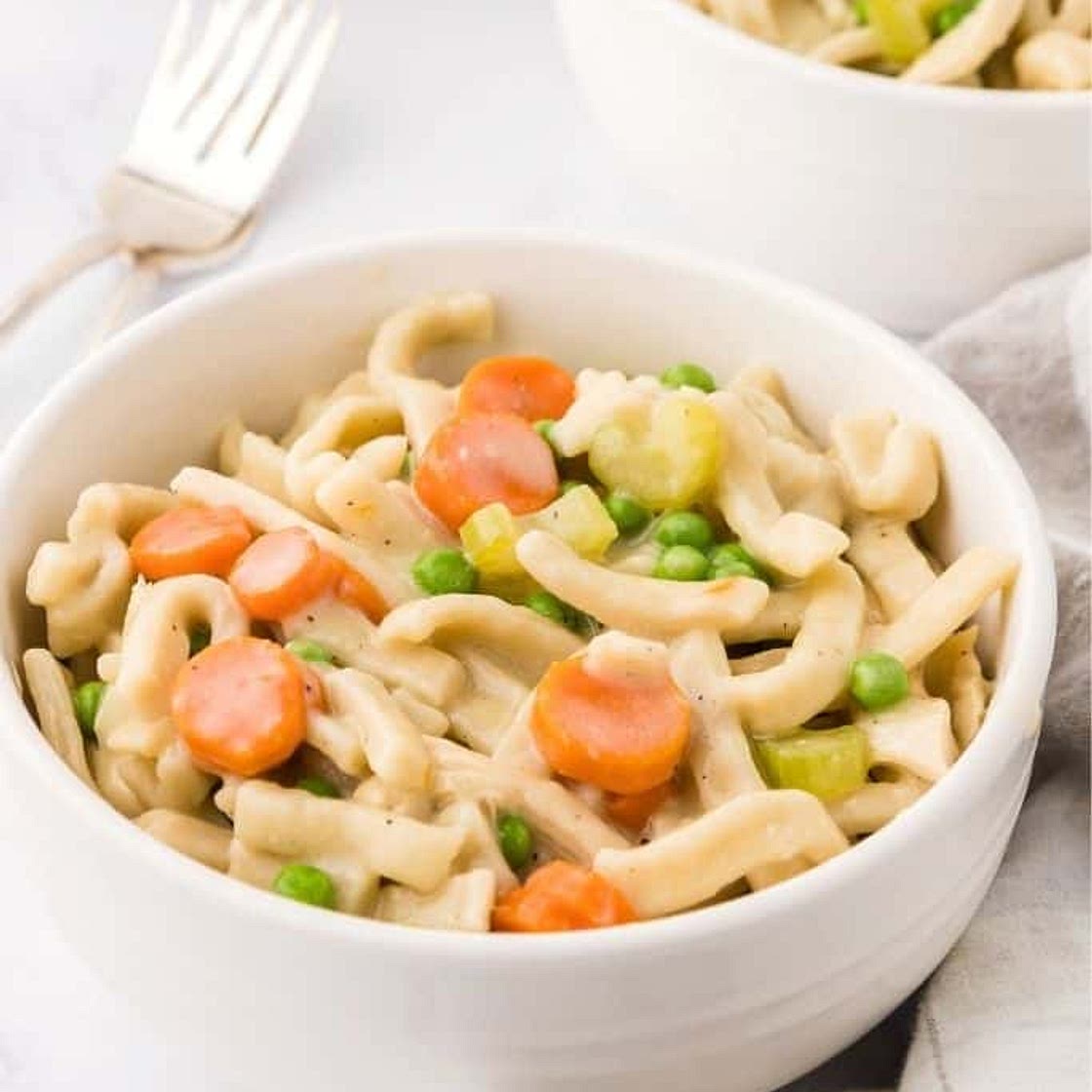 Chicken and Dumplings with Noodles