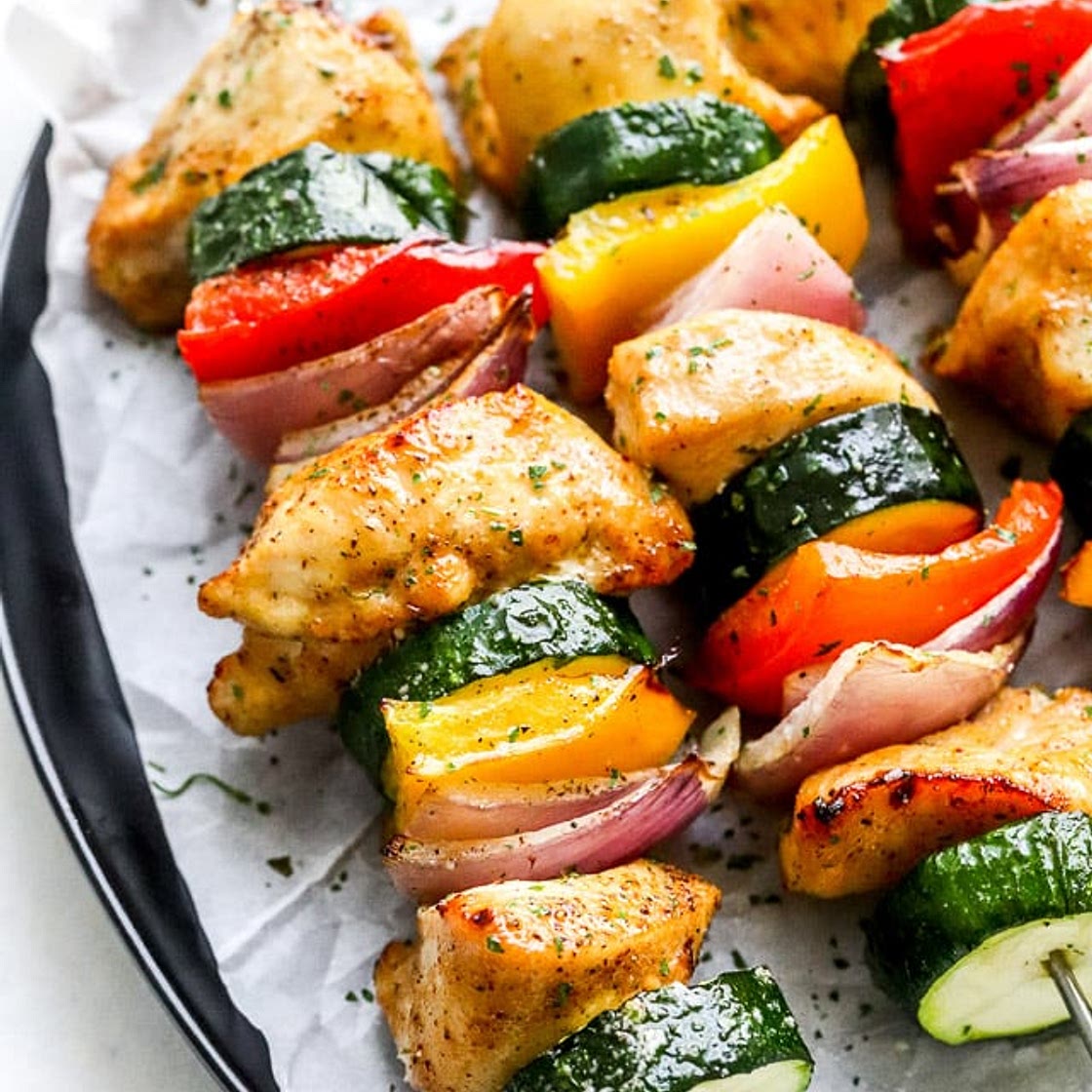 Air Fryer Chicken Skewers (Kebabs)