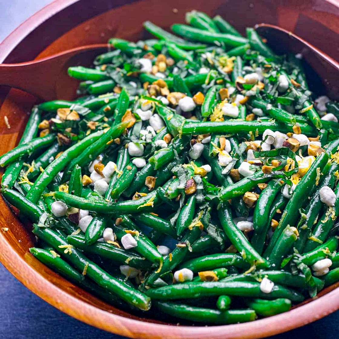 Lemony Green Bean Salad with Goat Cheese Recipe