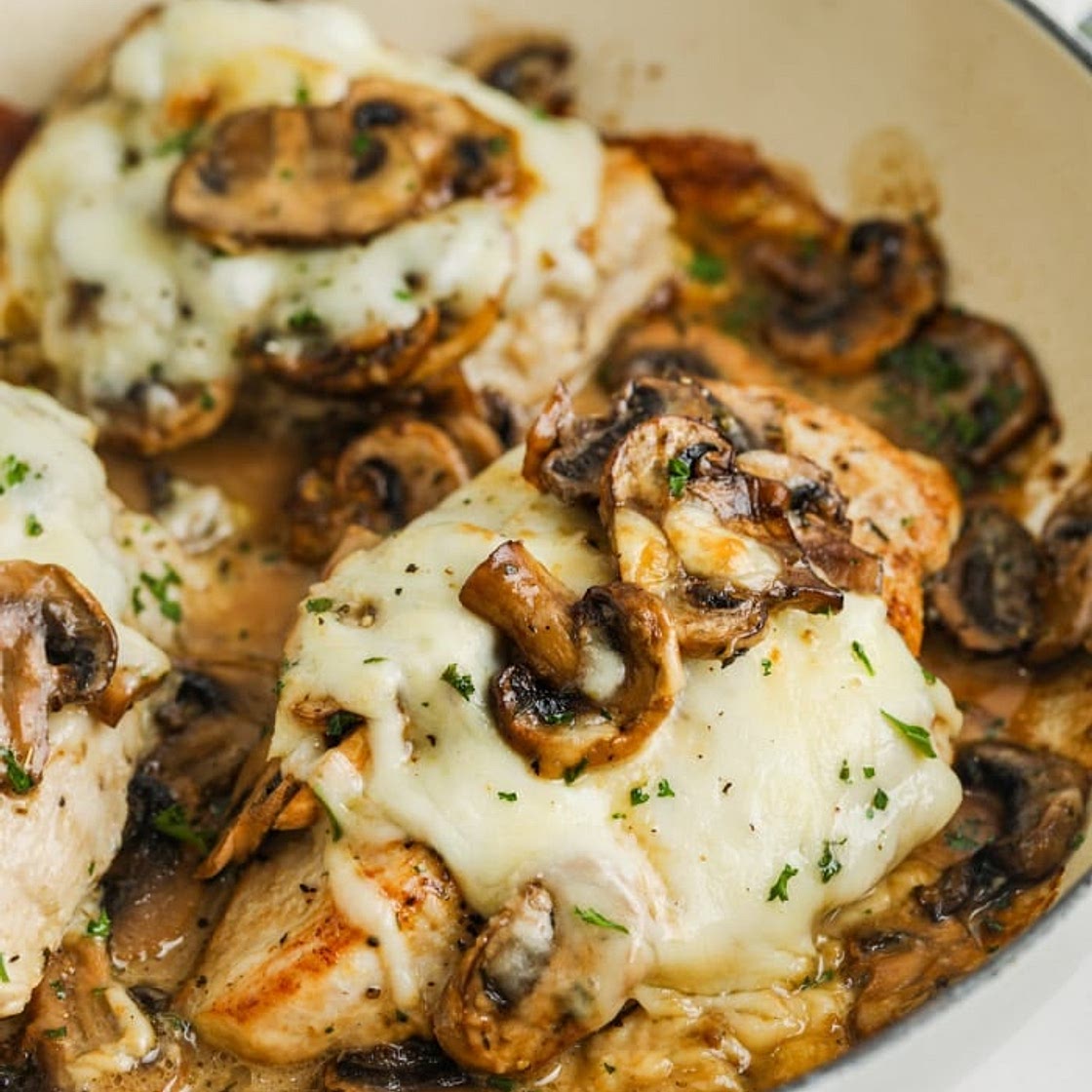Skillet Chicken and Mushrooms