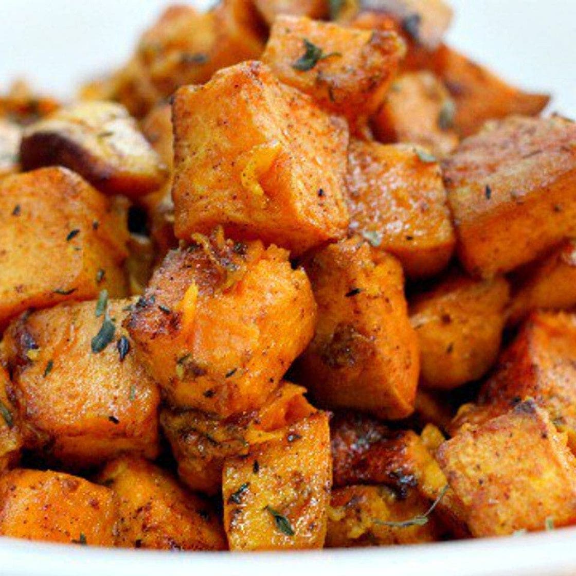 Cinnamon Turmeric Sweet Potatoes