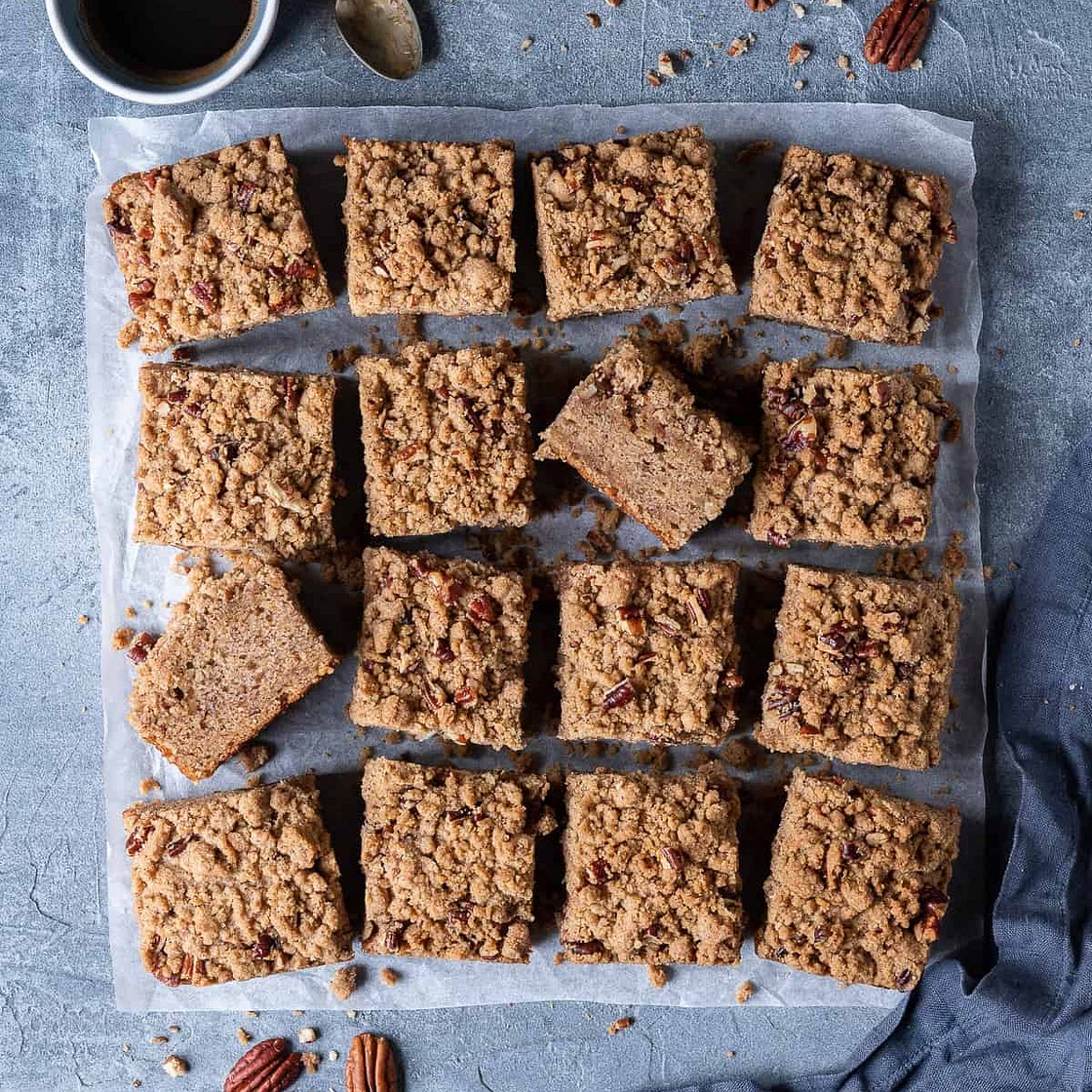 Vegan Banana Crumb Cake