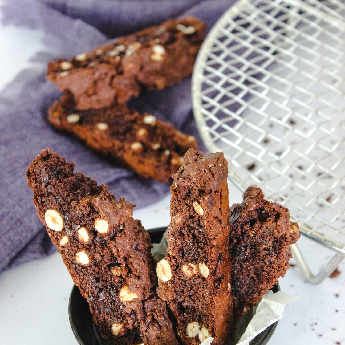 Gluten-Free Chocolate Hazelnut Biscotti