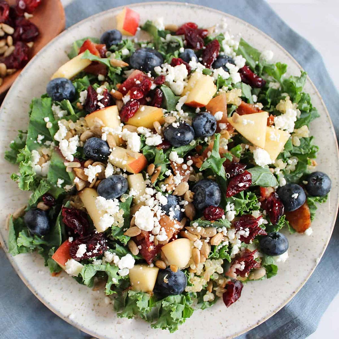 Vegan Kale Salad For Fall