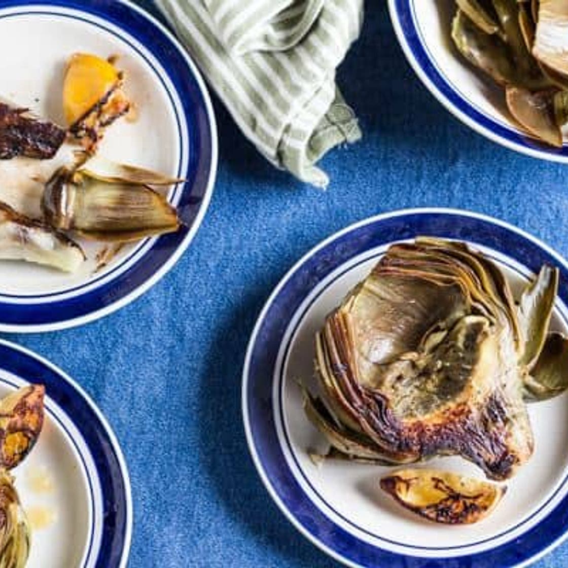 Lemon Roasted Artichokes