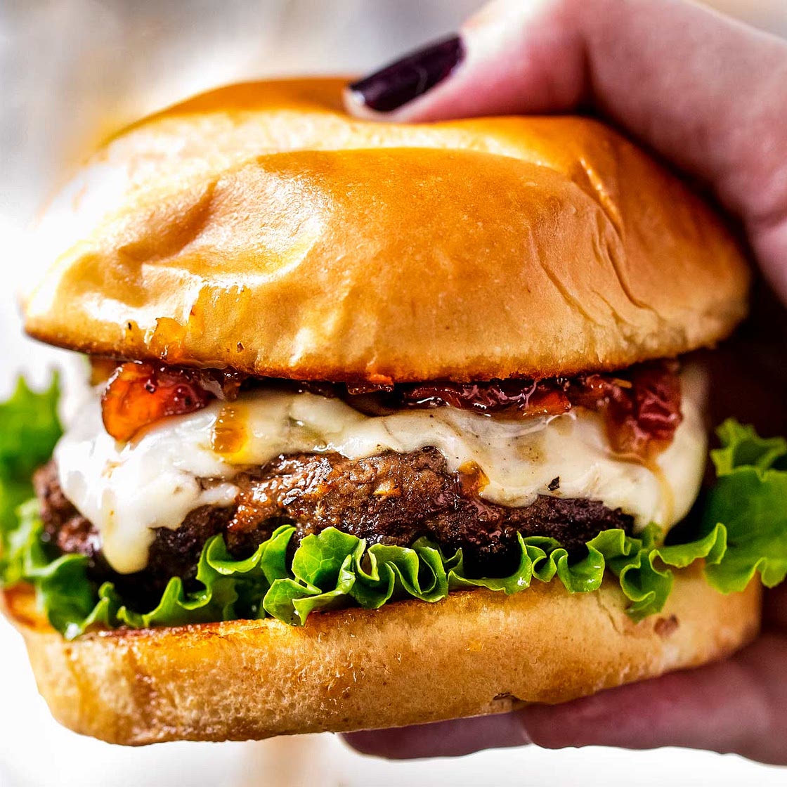 Bourbon Bacon Cheeseburgers