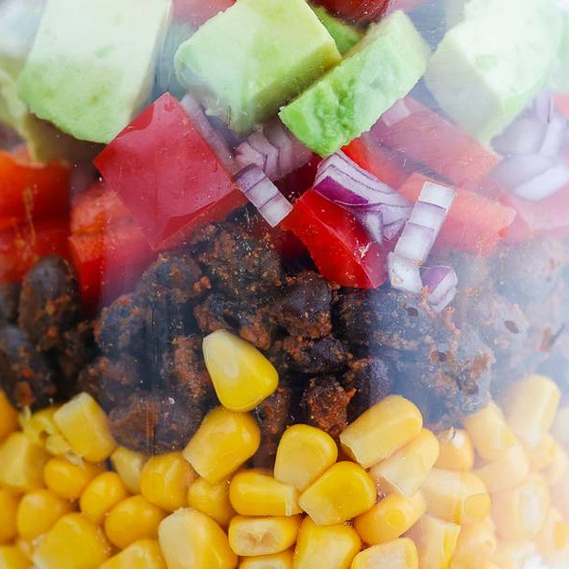 Spiced Black Bean & Rice Salad in a Jar
