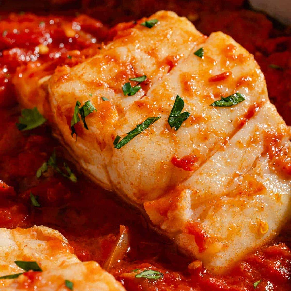 Tomato and Pepper Poached Cod (Bacalao a la Riojana)
