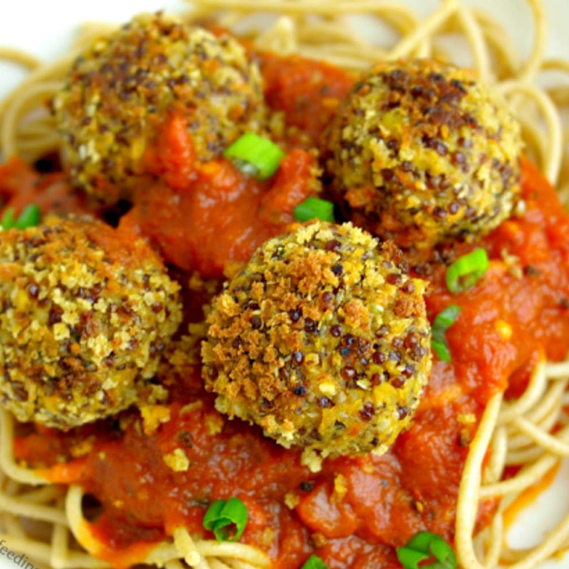 Lentil Quinoa Hemp Seed Meatballs