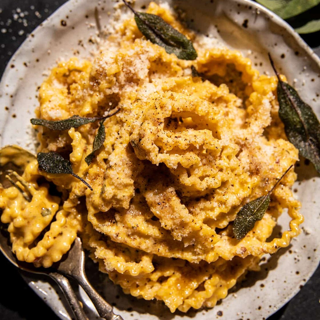 Sage Brown Butter Pumpkin Pasta Alfredo