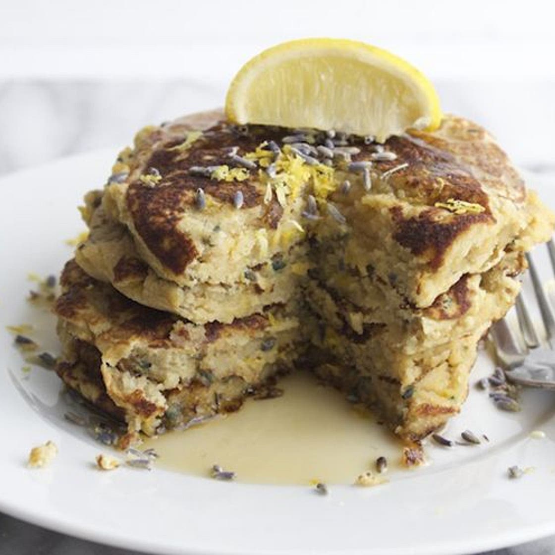 Lemon Lavender Pancakes