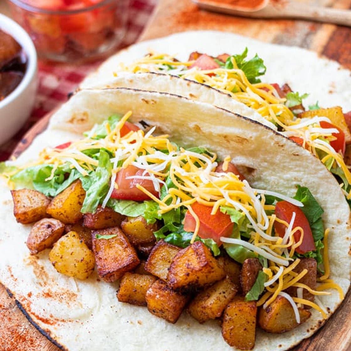 Spicy Potato Soft Taco Recipe