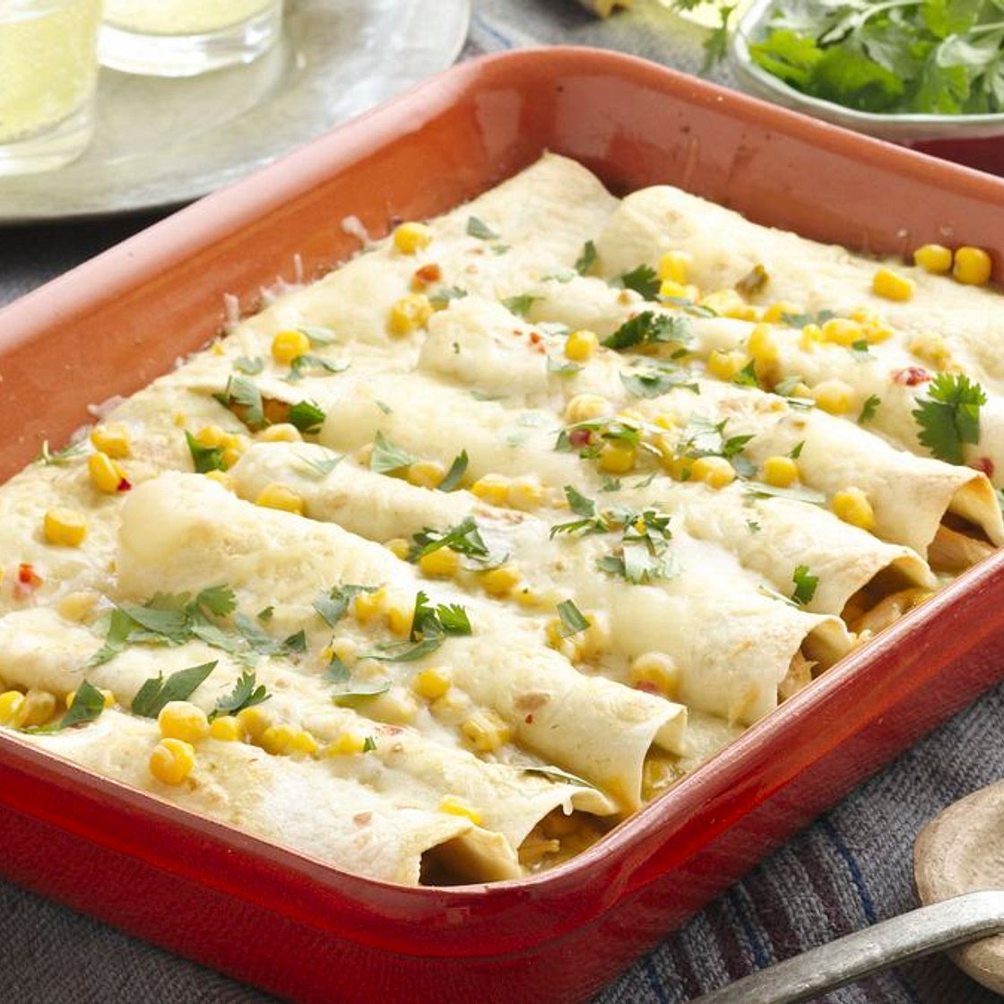 Chicken and Corn Enchiladas