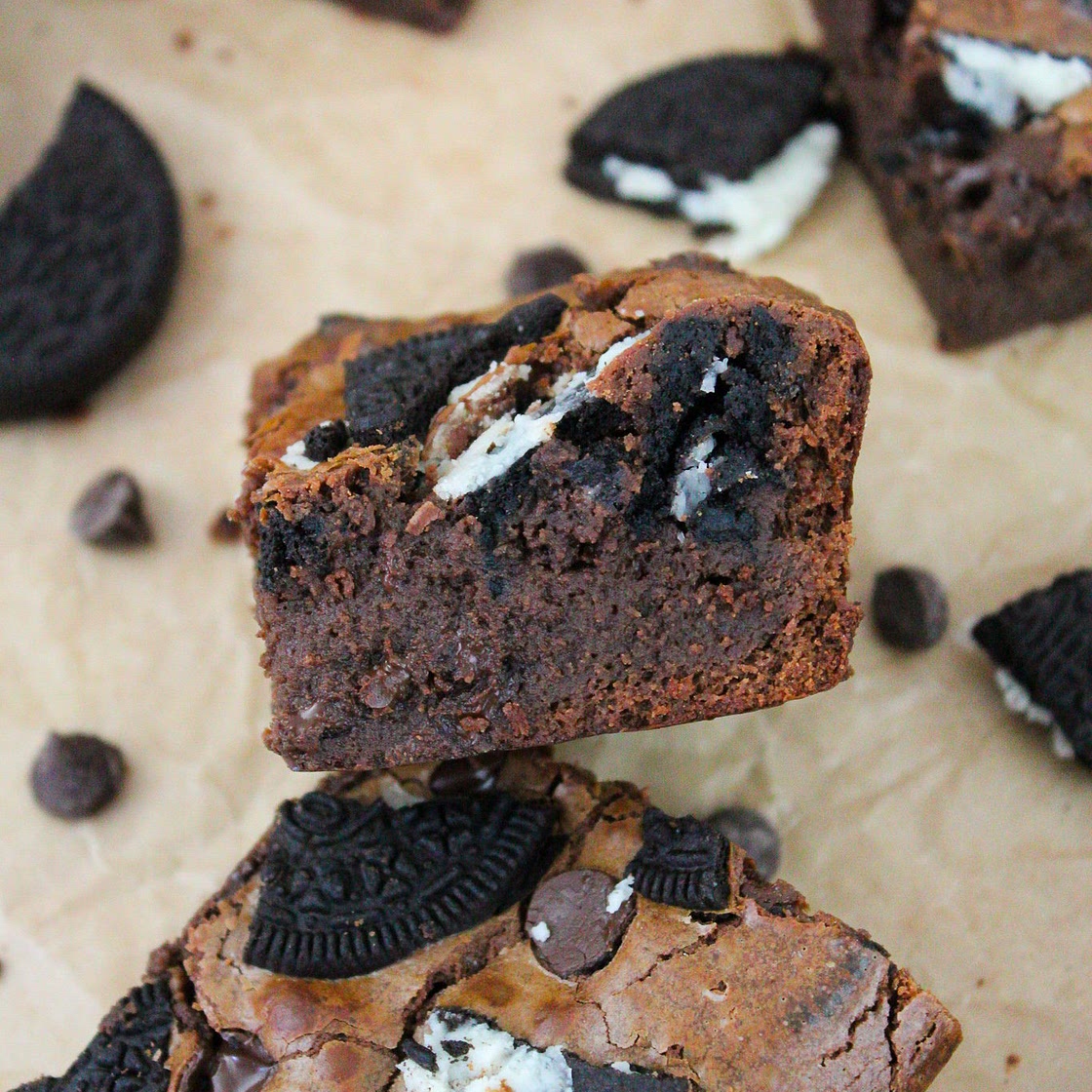 Condensed Milk Oreo Brownies