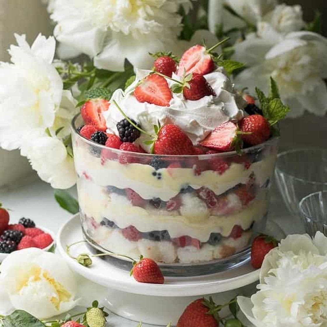 Mixed Summer Berry Trifle