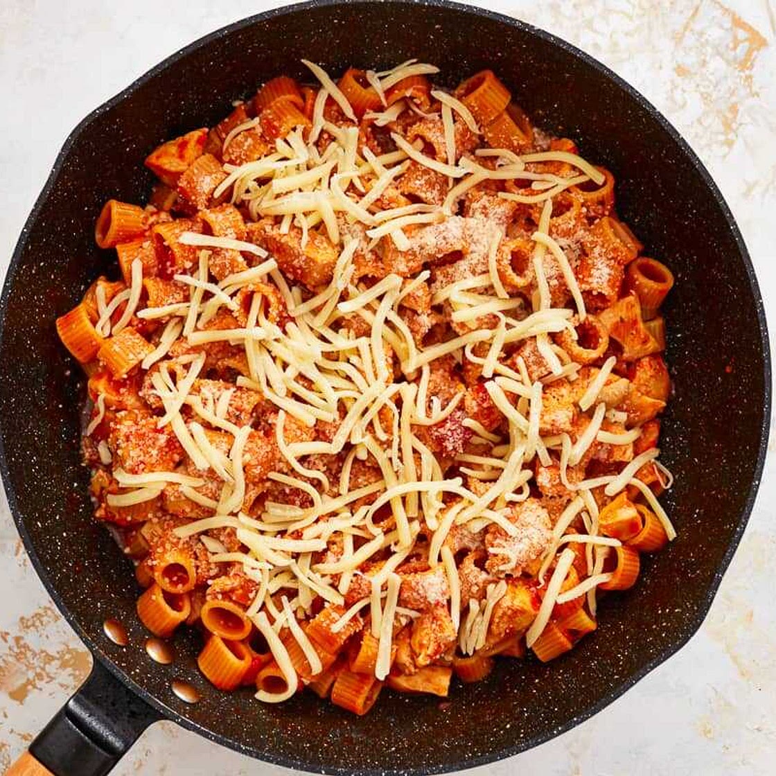 One Pot Chicken Parmesan Pasta