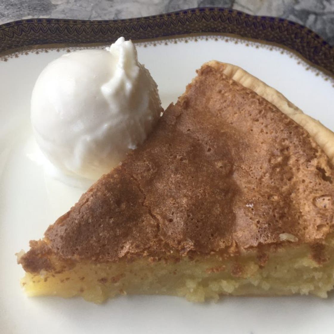 Almond Custard Pie