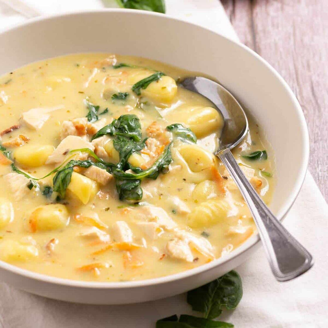 Chicken Gnocchi Soup (Olive Garden Copycat)