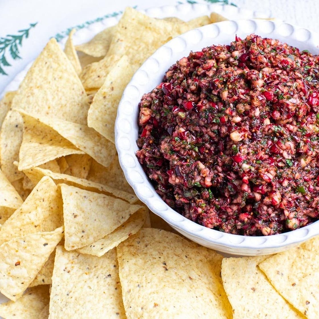 Low FODMAP Cranberry Salsa