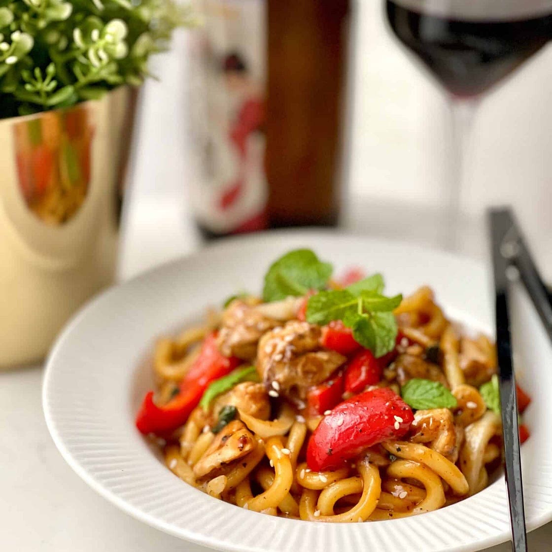 Best Recipe for Black Pepper Chicken Noodles