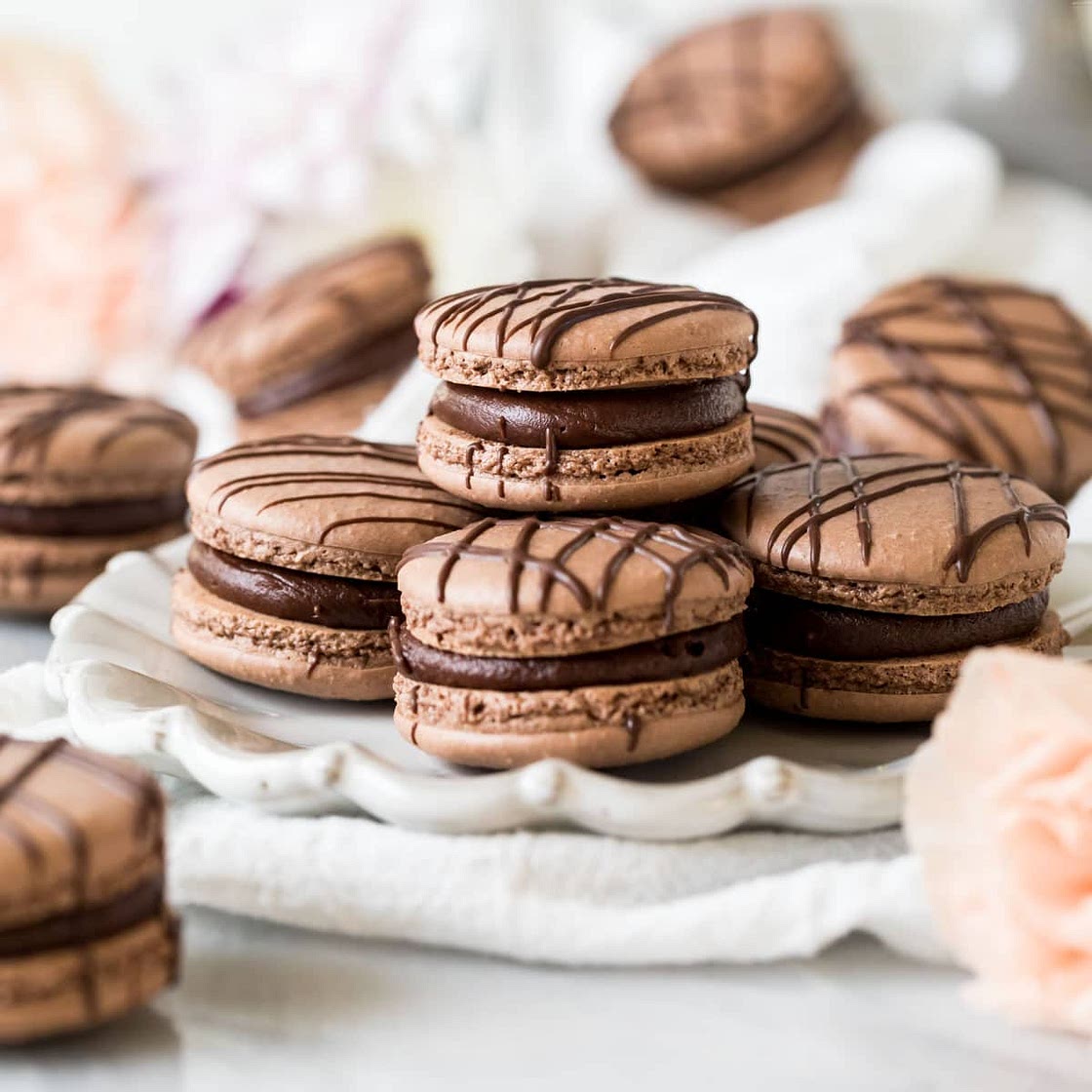 Chocolate Macarons