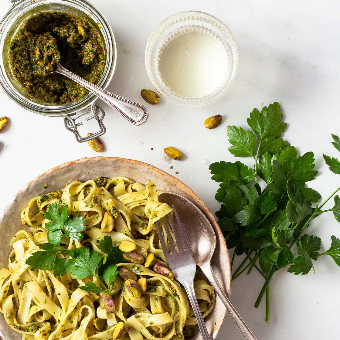 Vegan Parsley Pesto with Pistachios