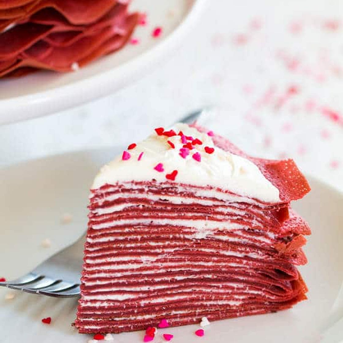 Red Velvet Crepe Cake