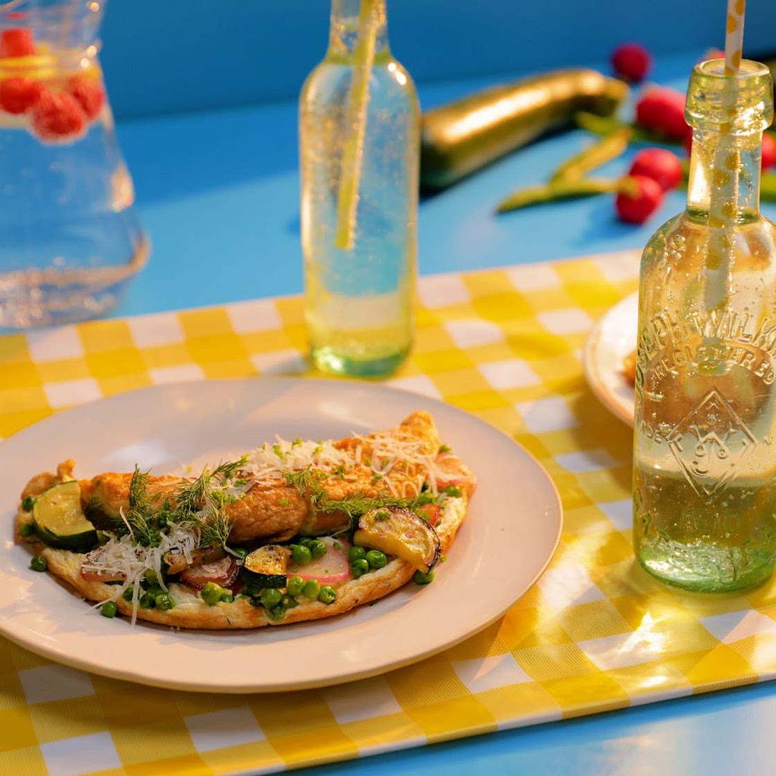 Tastemade’s summer veg soufflé omelette