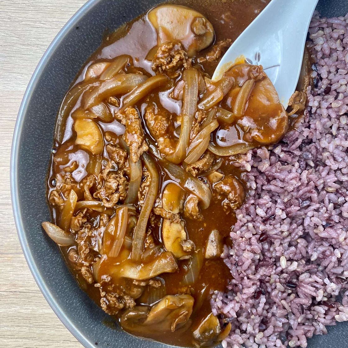 Beef Hayashi Rice with Mushrooms