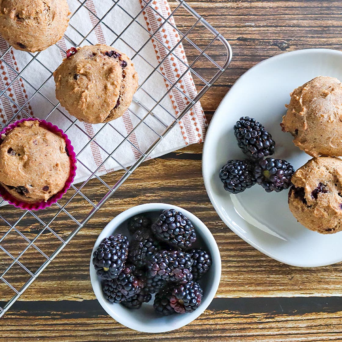 Blackberry Lemon Tea Cakes