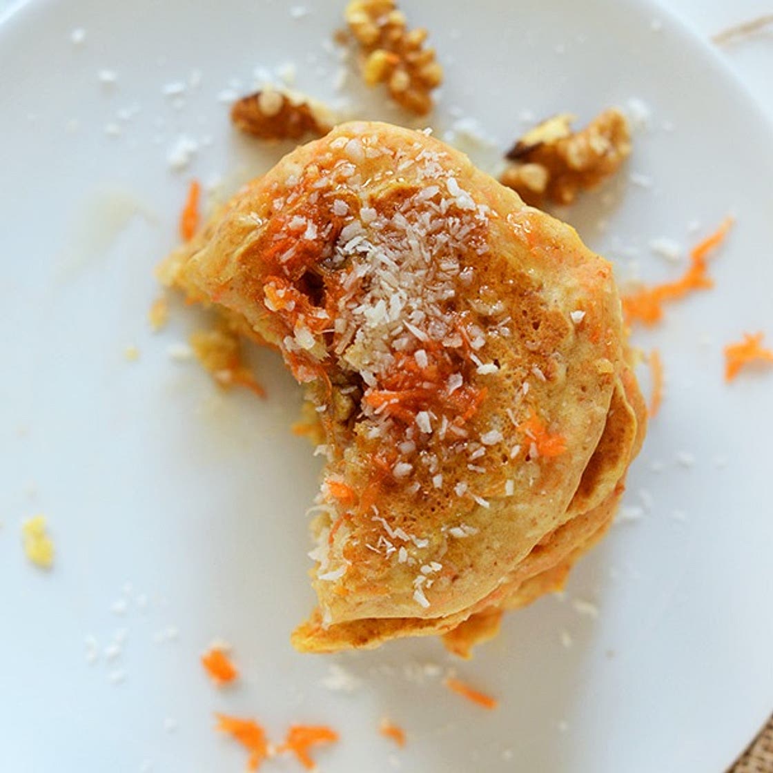 Vegan Carrot Coconut Pancakes