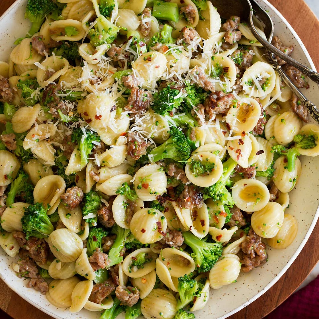 Orecchiette with Sausage and Broccoli