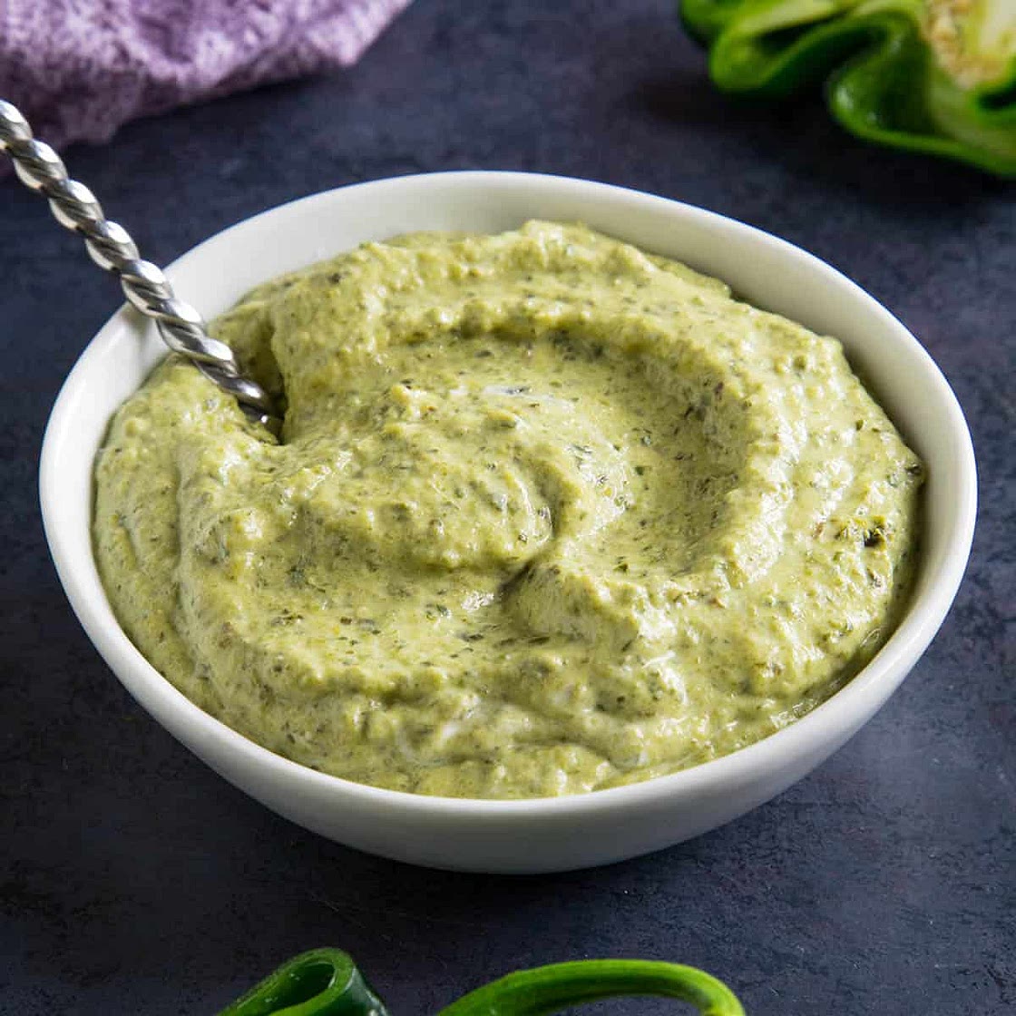 4-Ingredient Roasted Poblano Cream Sauce Recipe