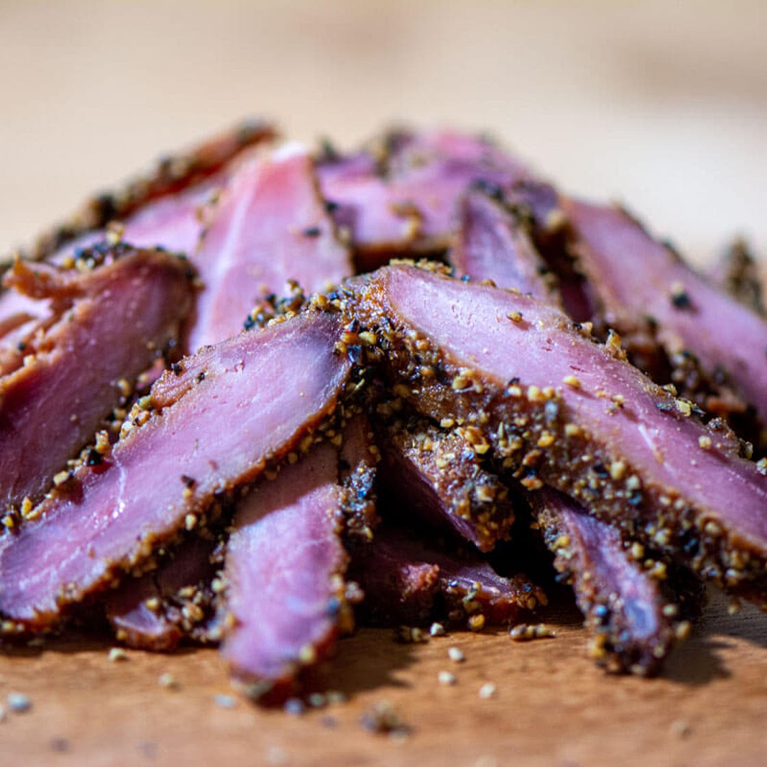 Smoked Goose Breast Pastrami