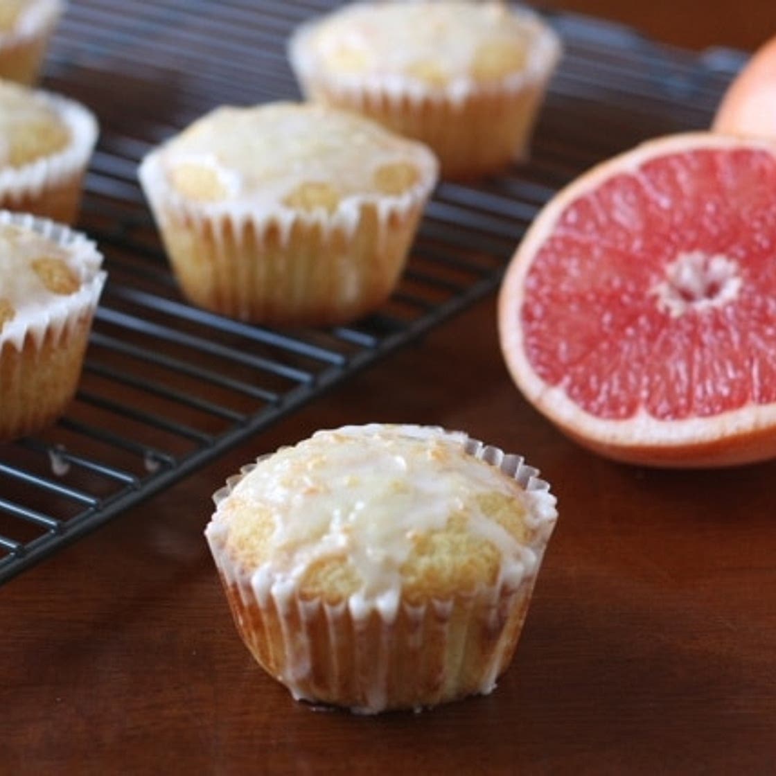 Pink Grapefruit Cupcakes
