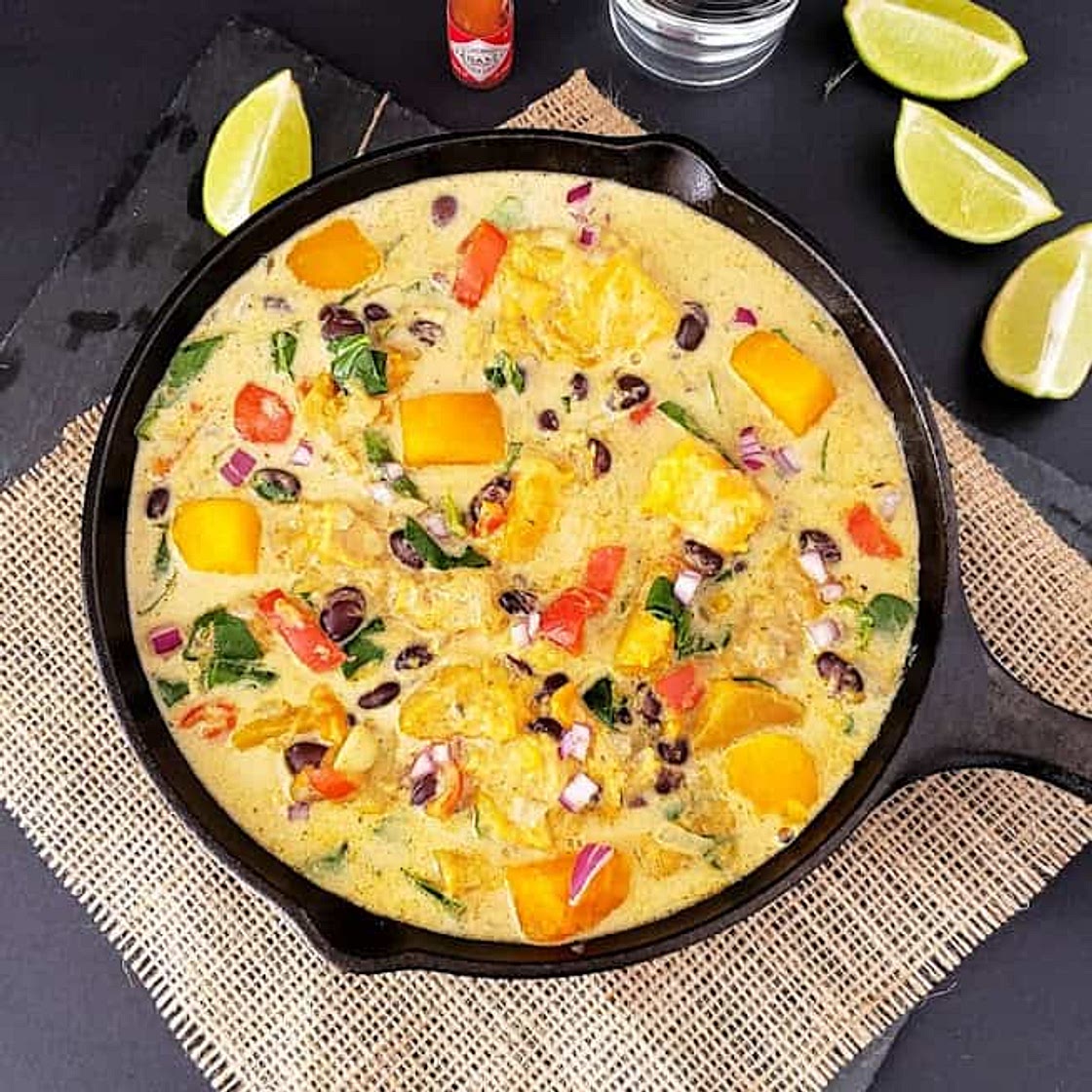 Instant Pot Butternut Squash Black Bean Stew Recipe