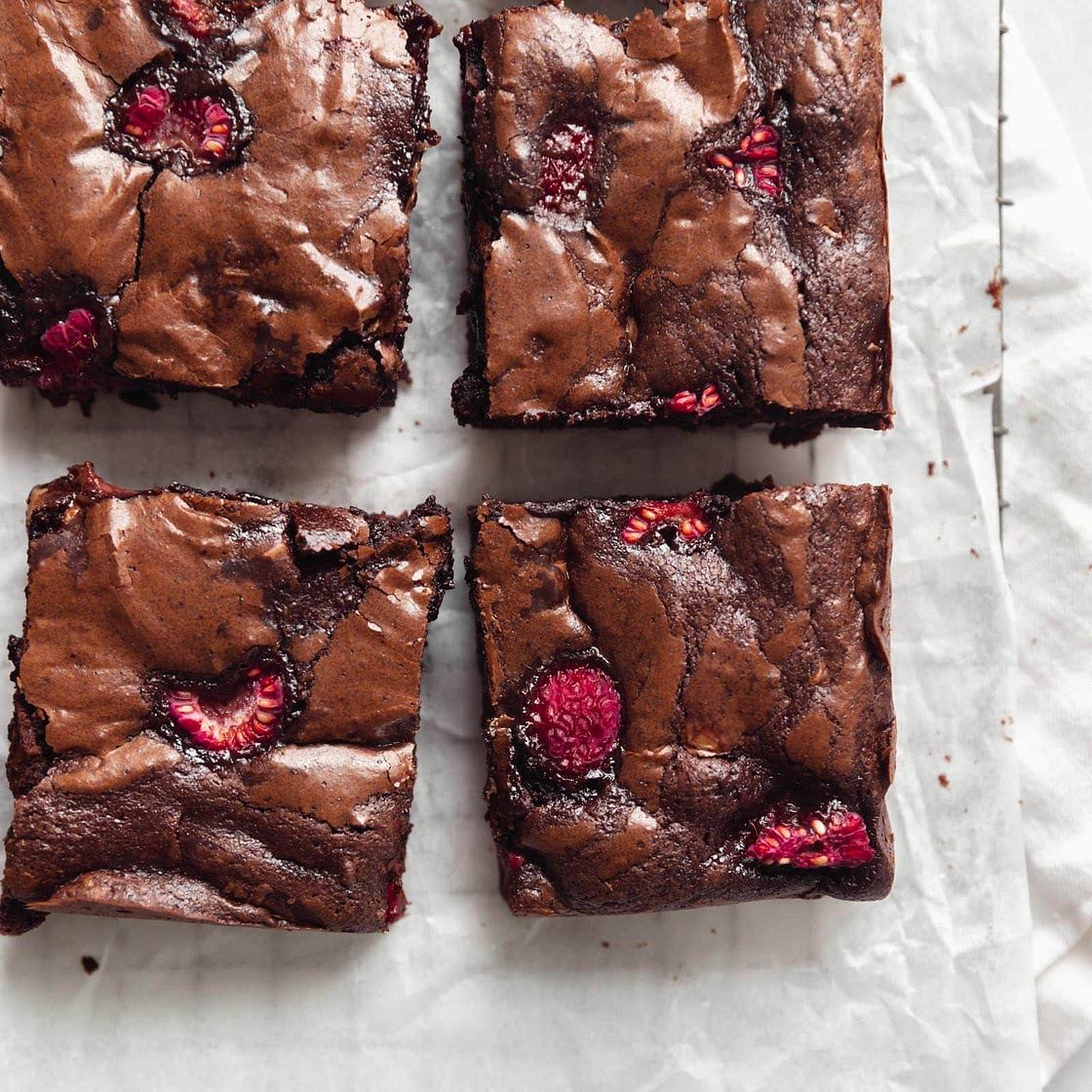 Fudgy Raspberry Brownies