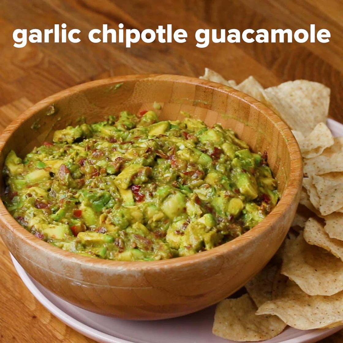 Garlic Chipotle Guacamole Recipe by Tasty