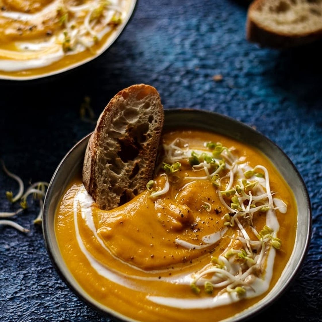 Creamy Sweet Potato Lentil Soup