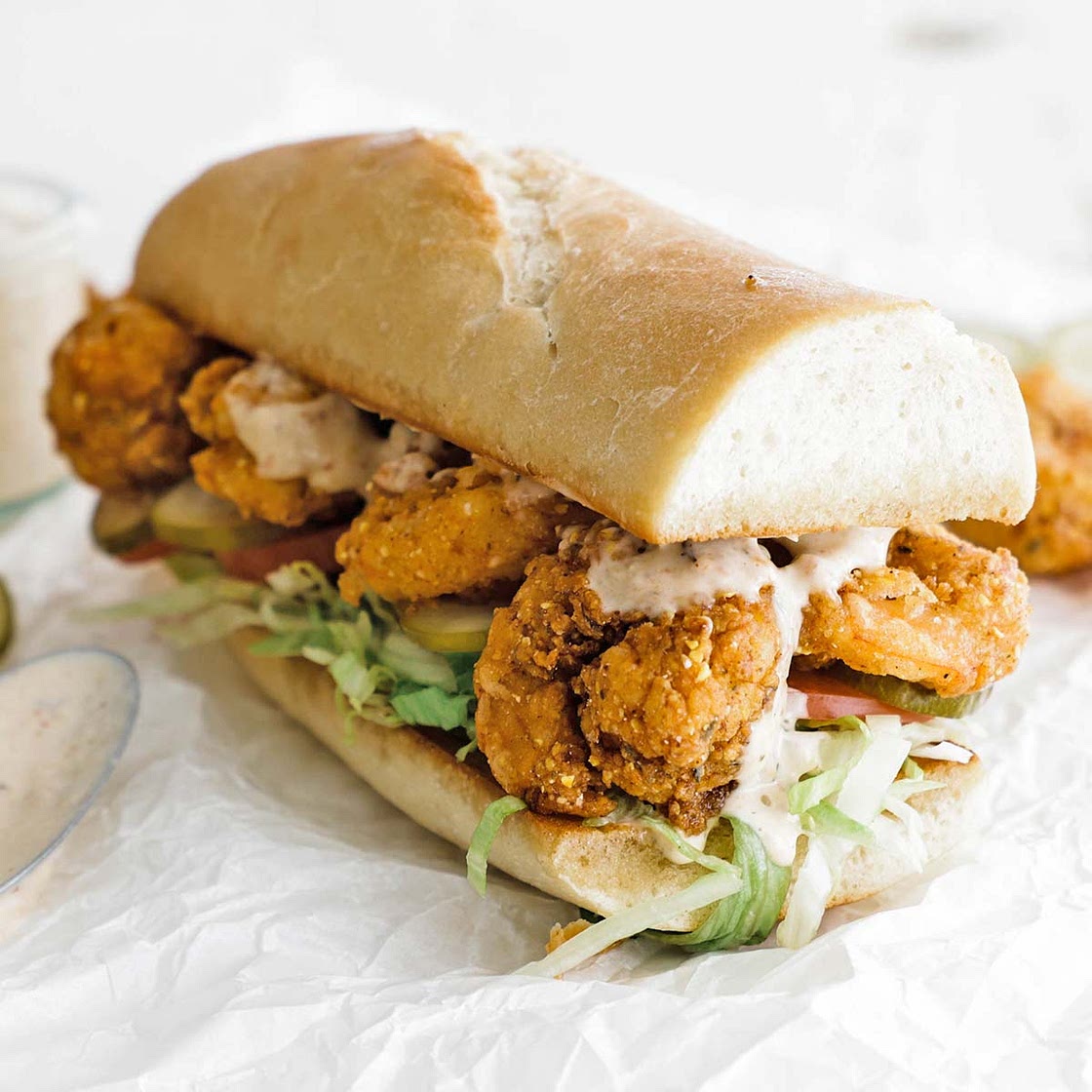 New Orleans Shrimp Po Boy Sandwich Recipe